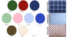 Color wheel for full size reversible comforter.