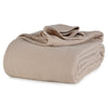 Natural Full/Queen Allsoft Cotton blanket folded