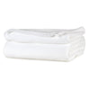 White All Season Comfort Twin Blanket Softest Fleece, Durable and Cozy folded.