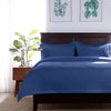 Bed made with Full/Queen Persian Blue Radiance Diamond Quilt