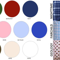 Color wheel for full size reversible comforter.