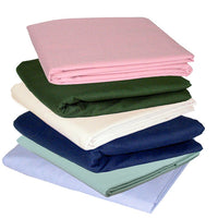Twin t180 3 Piece Bed Sheet Set stacked in multiple colors