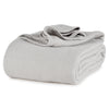 Gray Full/Queen Allsoft Cotton blanket folded