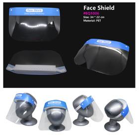 multiple views of the Direct splash protection face shield.