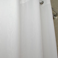 Morie Hang2it Shower Curtain hanging on shower rod