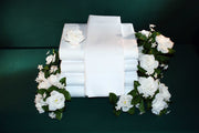 New Era T180 Pillowcases folded and stacked.