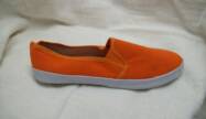 Orange Slip on Canvas Shoe