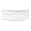 White All Season Comfort Full/Queen Blanket Softest Fleece, Durable and Cozy folded.