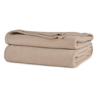 Linen All Season Comfort Twin Blanket Softest Fleece, Durable and Cozy folded.