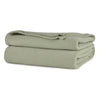 Sage All Season Comfort Full/Queen Blanket Softest Fleece, Durable and Cozy folded.