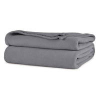 Smoke All Season Comfort Twin Blanket Softest Fleece, Durable and Cozy folded.