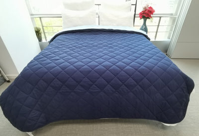 Reversible Quilted Bedspread,  Twin 80